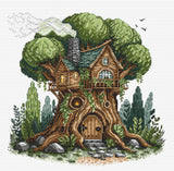 Kit de point de croix - "Tree House" Point and Art, Article P023