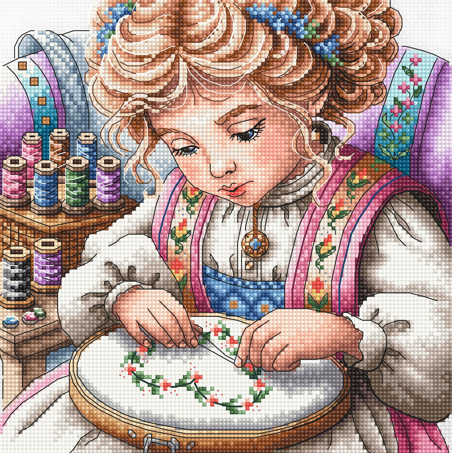 Kit de punto de cruz AVA Stitch P024 La Pequeña Artesana