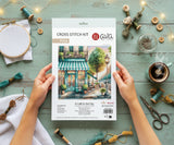 A Cafe in the City - Cross Stitch Kit Stitch and Art P026
