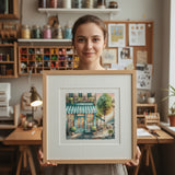 A Cafe in the City - Cross Stitch Kit Stitch and Art P026