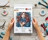 Kit de point de croix "Carmínea : Gardien du cristal de Bermejo" de Punto y Arte - P032