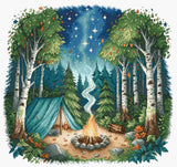 Cross stitch kit - Punto y Arte P038 - Camp in the Forest