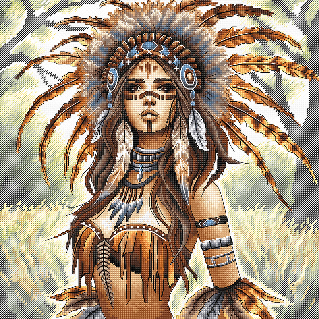 Kit de Punto de Cruz AVA P046 – The Crowned Warrior