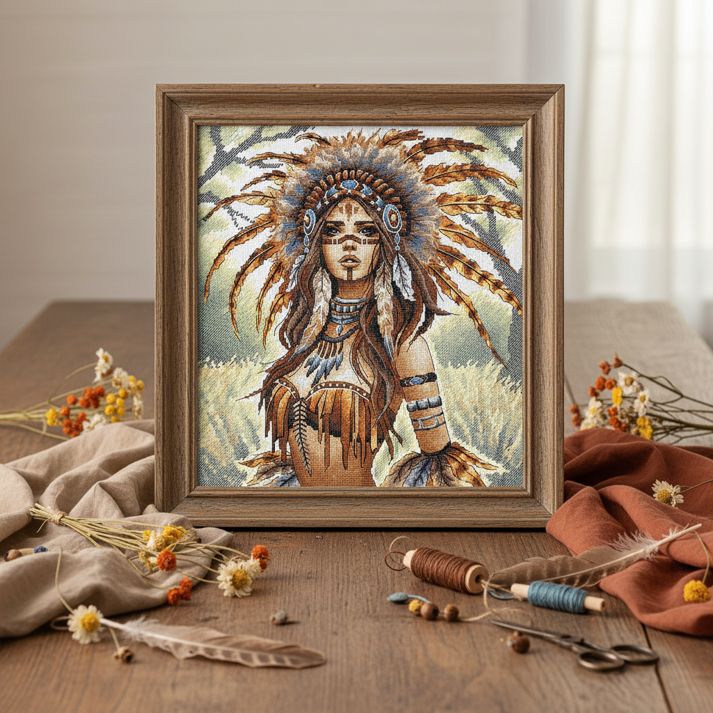 AVA Cross Stitch Kit P046 – The Crowned Warrior