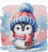Frosty Penguin Friend  - Kit de Punto de Cruz AVA P047