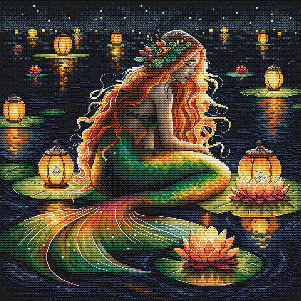 Kit de Punto de Cruz AVA – El Santuario de la Sirena P091