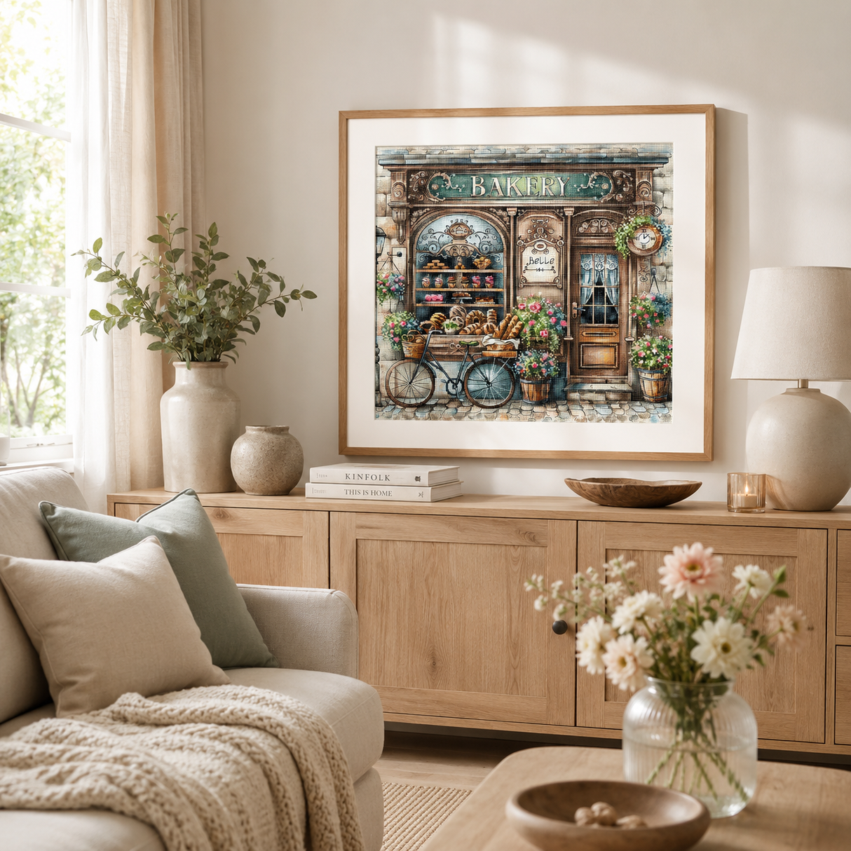 "The Old Bakery" Cross Stitch Kit P100 AVA Stitch