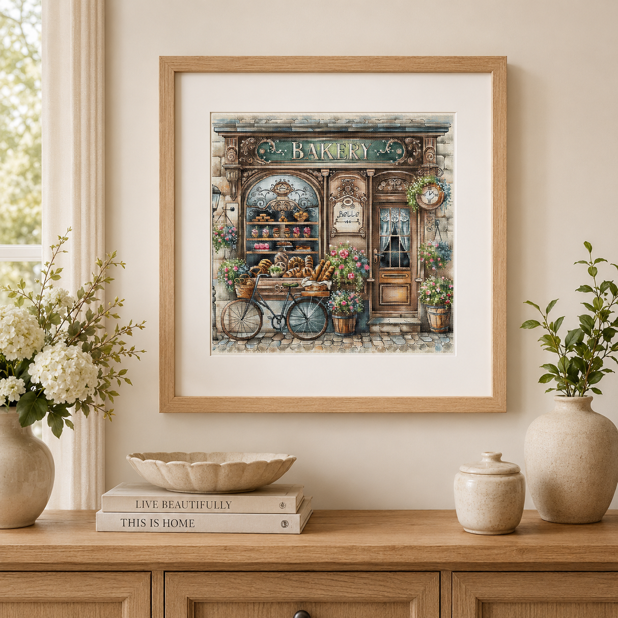 "The Old Bakery" Cross Stitch Kit P100 AVA Stitch