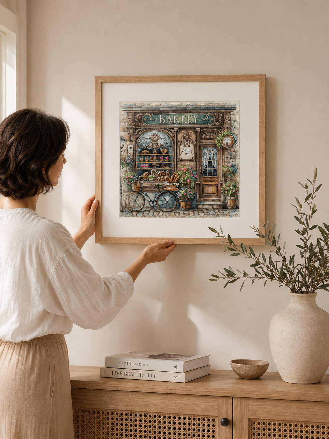 "The Old Bakery" Cross Stitch Kit P100 AVA Stitch