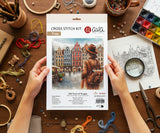 Kit au point de croix - Vieille Ville de Bruges P104 AVA (Stitch and Art)