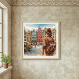 Kit au point de croix - Vieille Ville de Bruges P104 AVA (Stitch and Art)