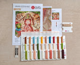 AVA Stitch Cross Stitch Kit "Books, Flowers & Dreams" P114
