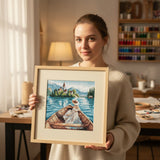 The Lady of Lake Bled - Kit de Punto de Cruz AVA P115