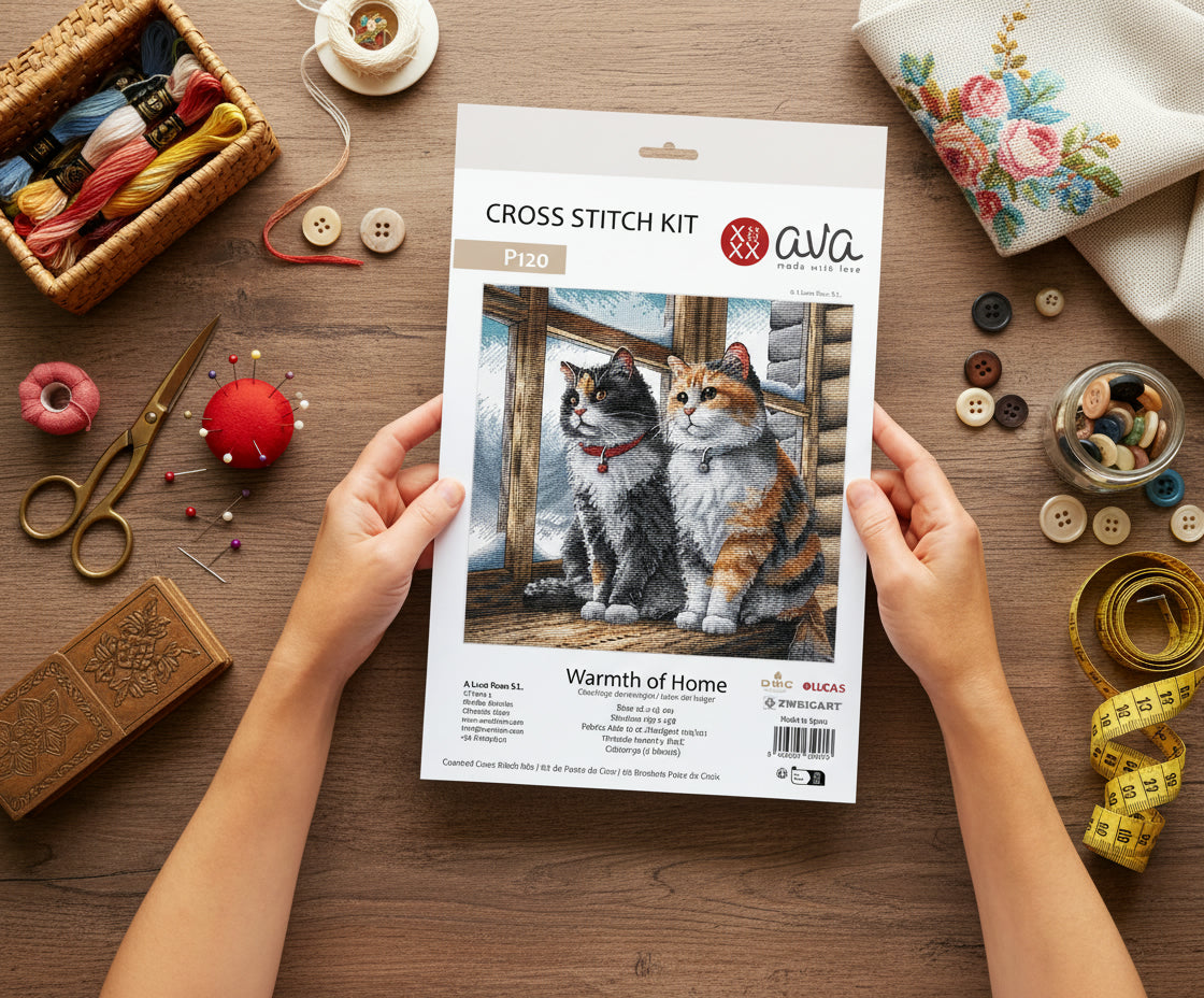Kit de point de croix « Chaleur de la maison » - AVA P120