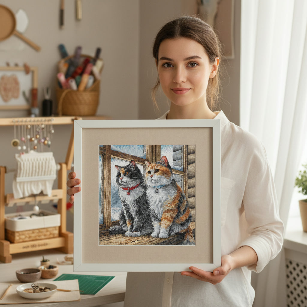 Kit de point de croix « Chaleur de la maison » - AVA P120