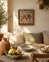 Kit de punto de cruz AVA Stitch P139 Mediterranean Table – Mesa Mediterránea 31,75x31,75 cm