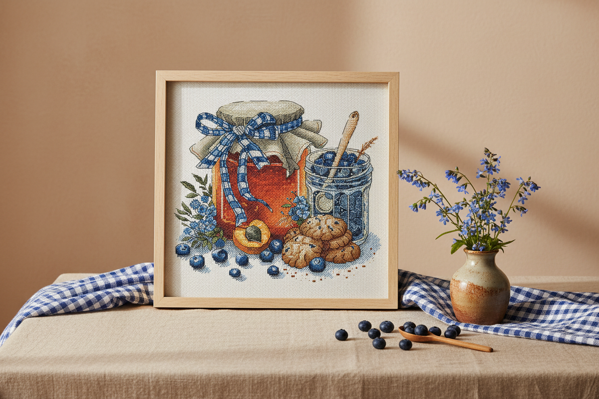 AVA P150 – Homemade Delights | Kit de punto de cruz con temática de cocina