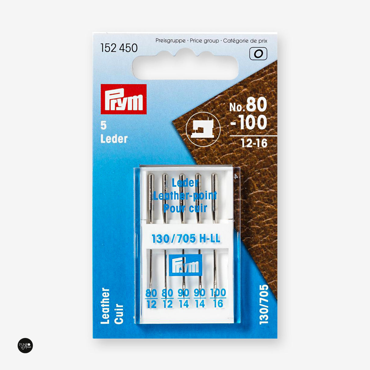 130/705 Nº80-100 Leather Sewing Machine Needles - Prym