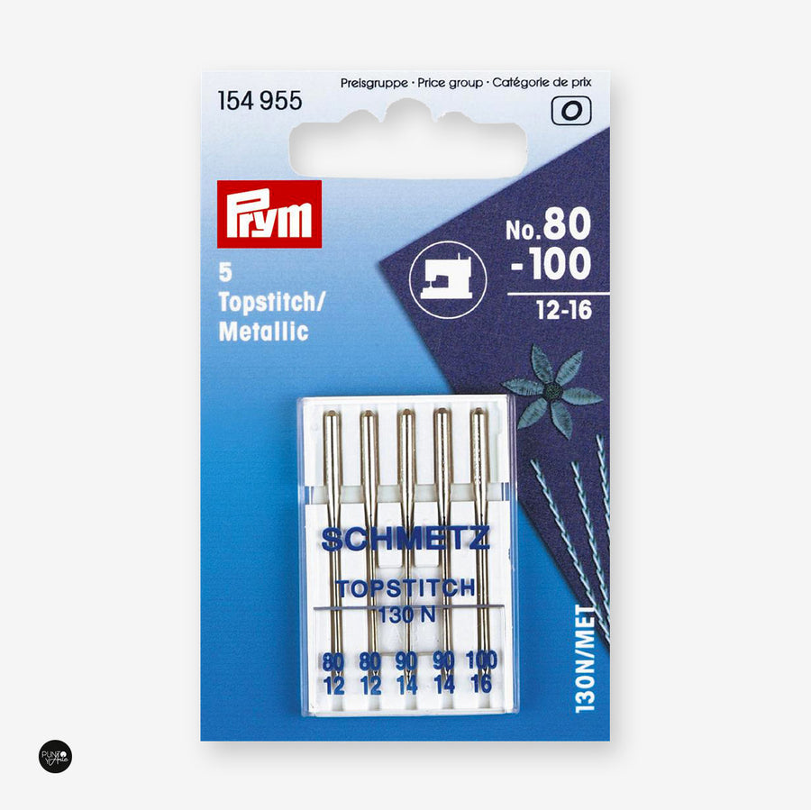 Agujas Máquina de coser Especial Hilos Metalizados 130N/MET Nº80-100 Prym 154955 - accesorio Prym para máquina de coser