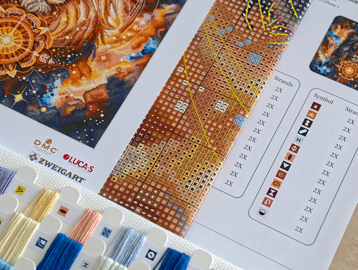 AVA P194 Cross Stitch Kit – Celestial Lion