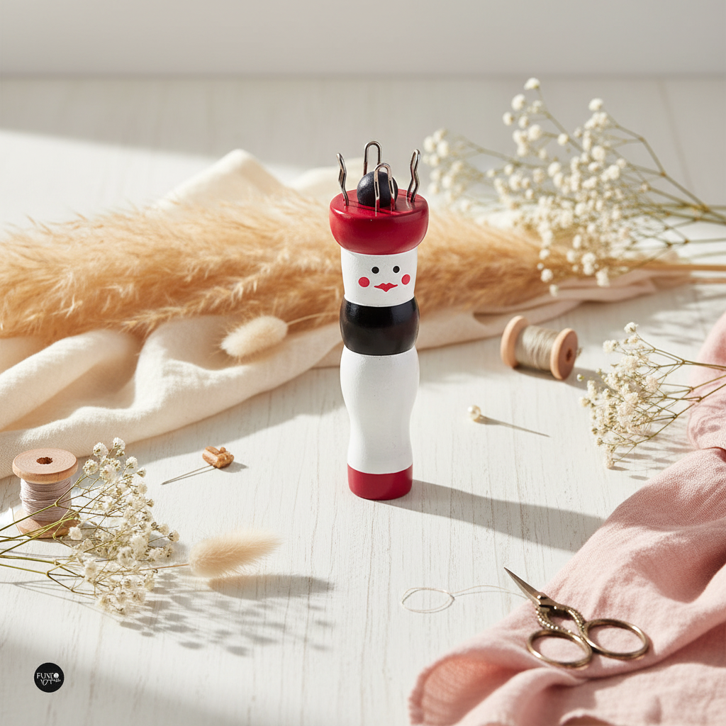 Aiguille à tricoter en bois Prym 225102 pour tisser des cordes et des cordons tubulaires