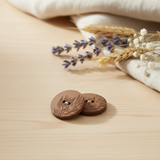 Boutons en chanvre recyclé Prym - 28 mm - Couleur marron clair - Durabilité et style