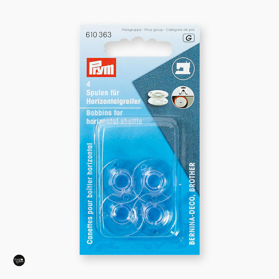 Canillas transparente para máquinas de coser Brother y Bernina-DECO Prym 610363 - accesorio Prym para máquina de coser