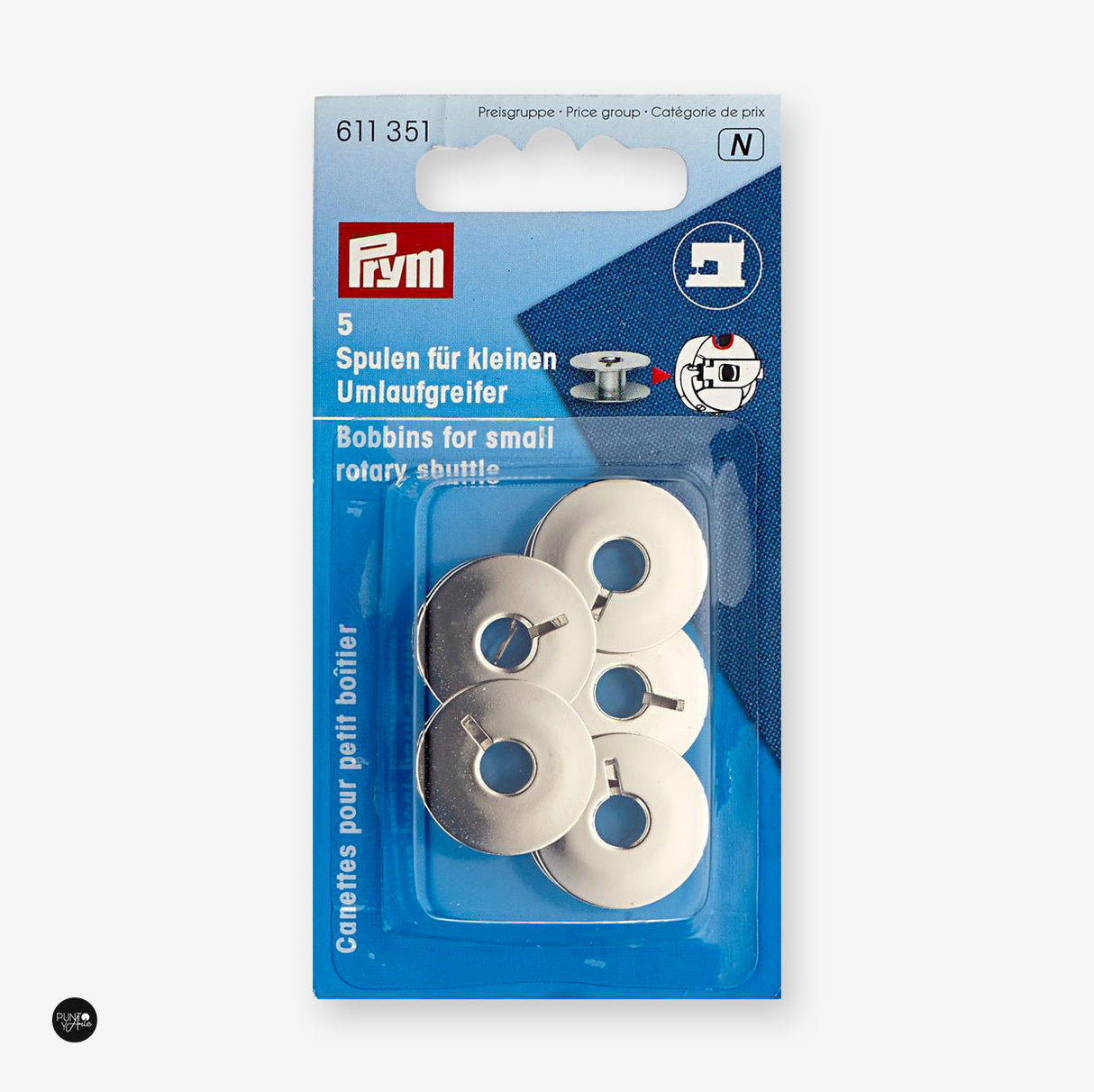 Small Rotary Hook Metal Bobbins For Sewing Machines - Prym