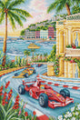 Kit de punto de cruz Luca-S PK05 F1 Grand Prix Mónaco - coche de carreras