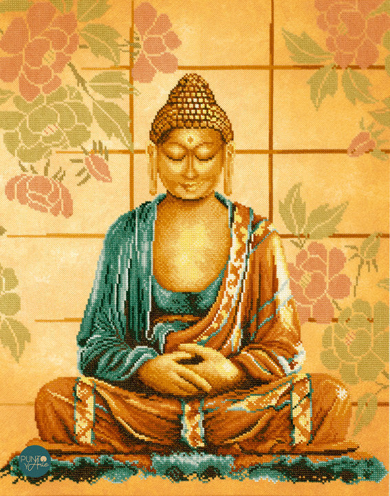 Bouddha - Lanarte - Kit de point de croix PN-0008040