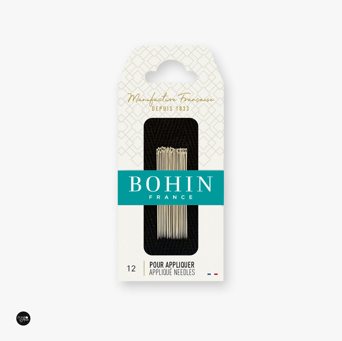 Vista adicional de Agujas Bohin 00228 – Agujas Aplique No. 12 para coser