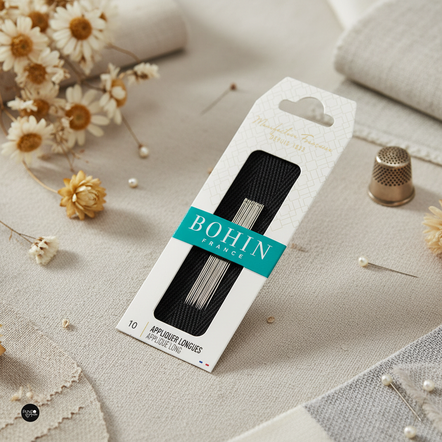 Agujas Bohin 00624 – Agujas Aplique Largas No. 10 para coser