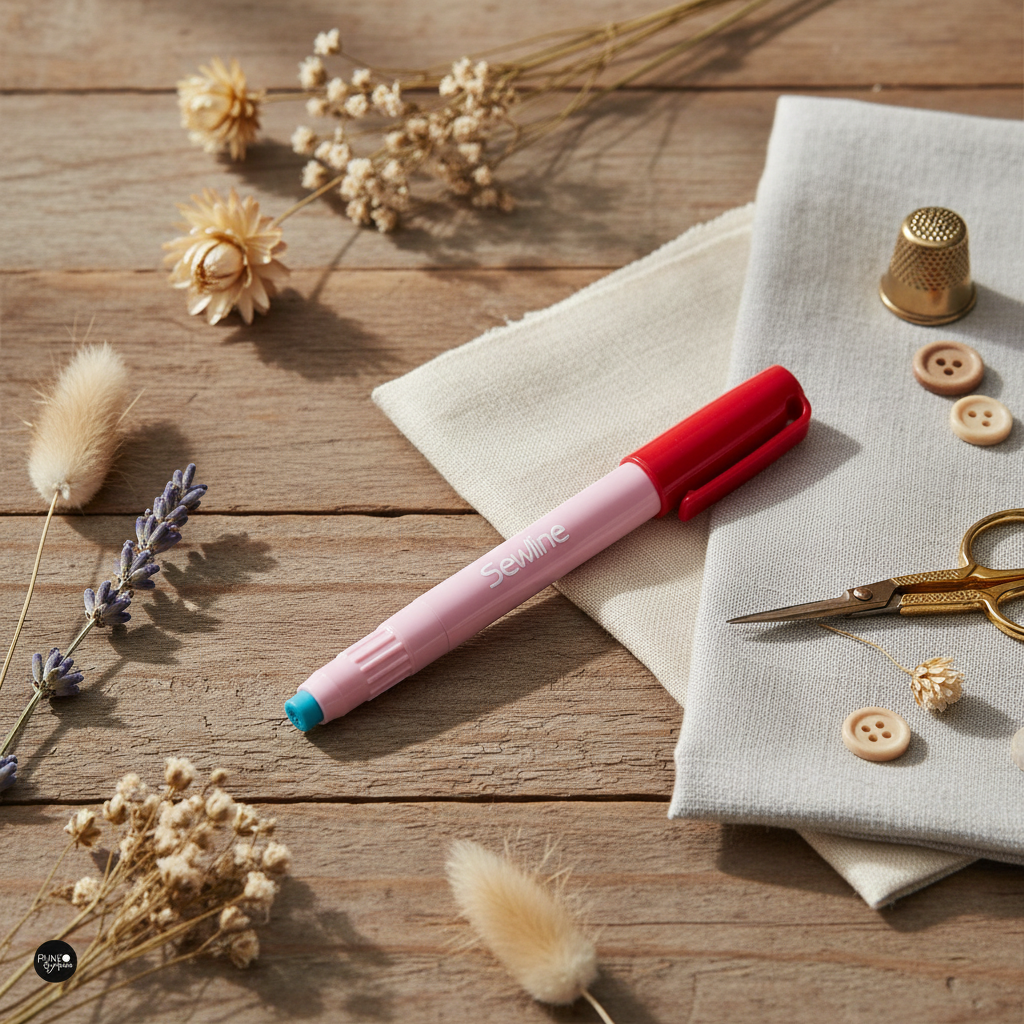 Marcador de pegamento soluble en agua y recambio azul - Sewline