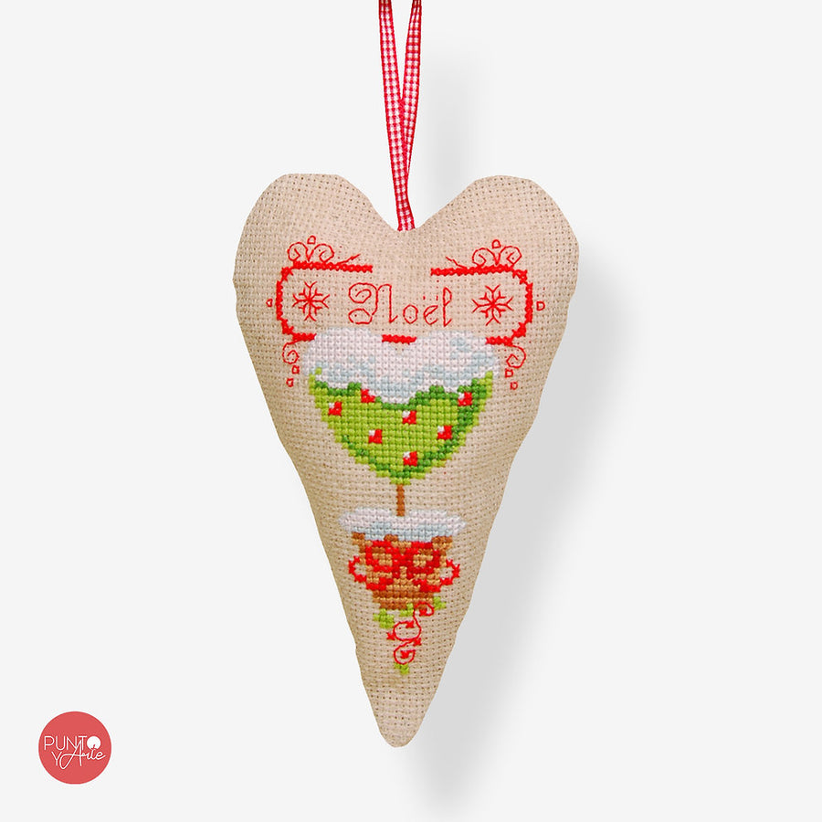 Corazón de Navidad - Vervaco - Kit de punto de cruz PN-0145783