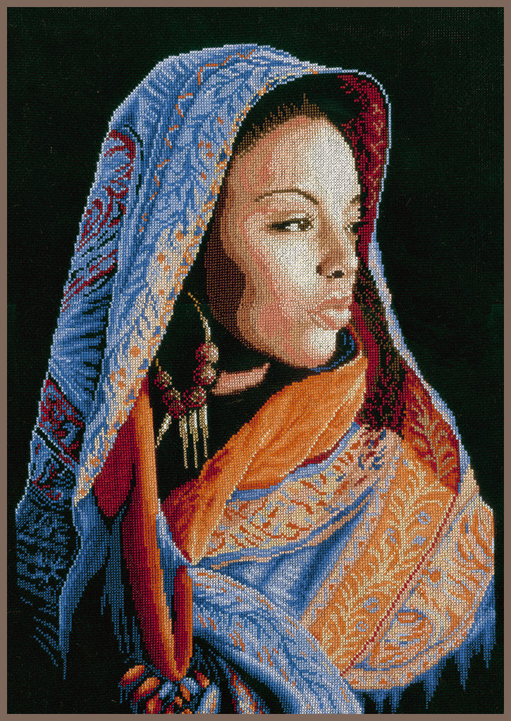 African Lady - Lanarte - Cross Stitch Kit PN-0149998