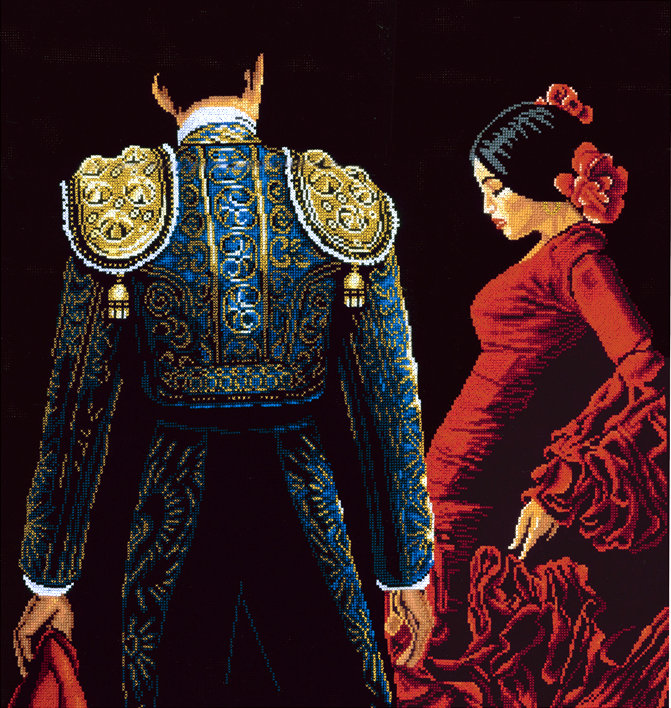 Dancing in Passion - Lanarte - Kit de point de croix PN-0150003