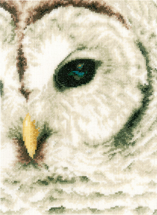 Buho Blanco - Lanarte Kit de punto de cruz PN-0163781