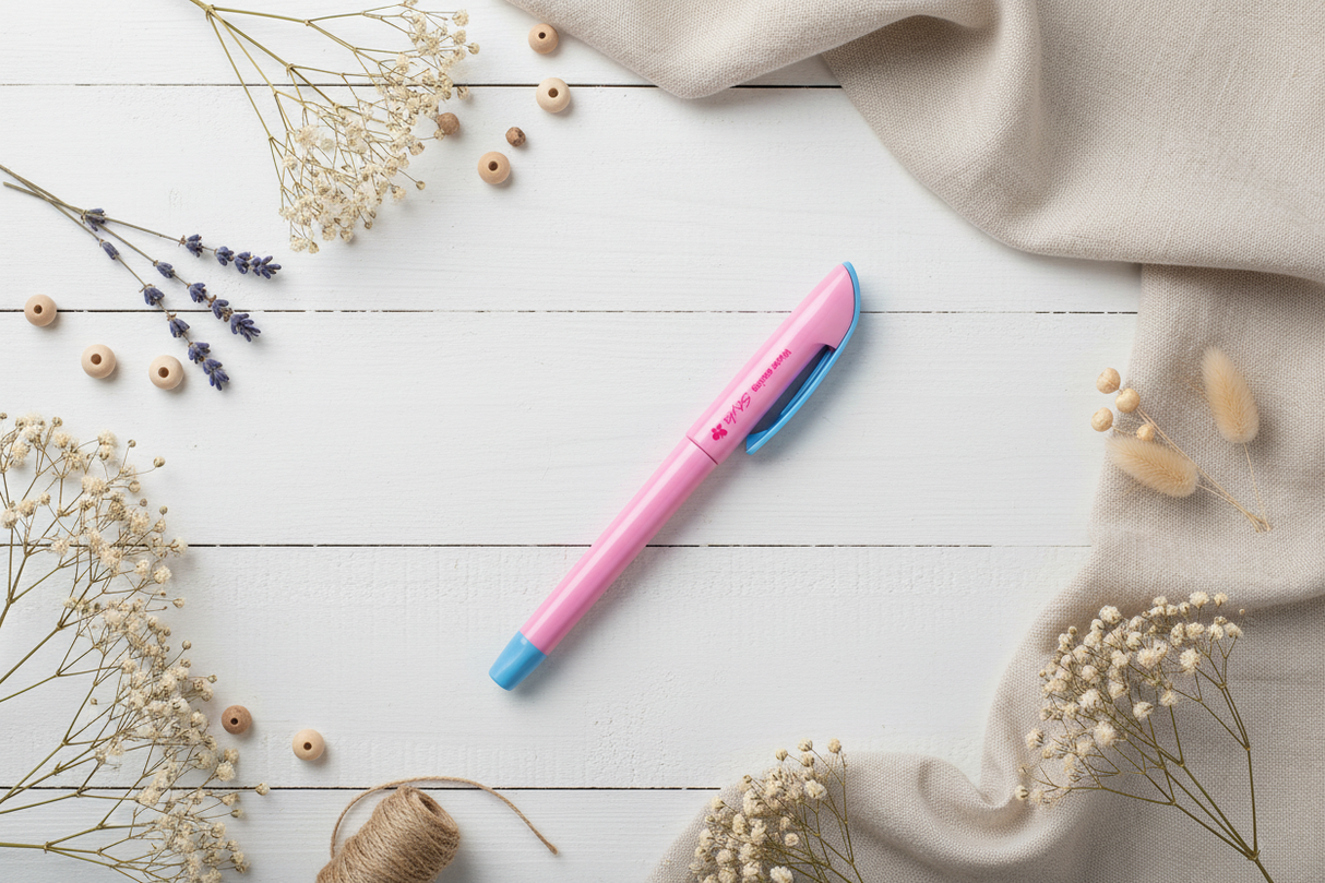 Marcador de tela azul soluble en agua Roller Ball Styla - Sewline SLFAB50034