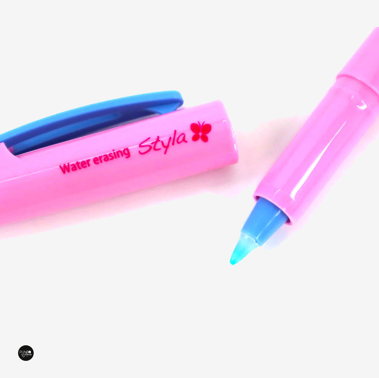 Marcador de tela azul soluble en agua Roller Ball Styla - Sewline SLFAB50034
