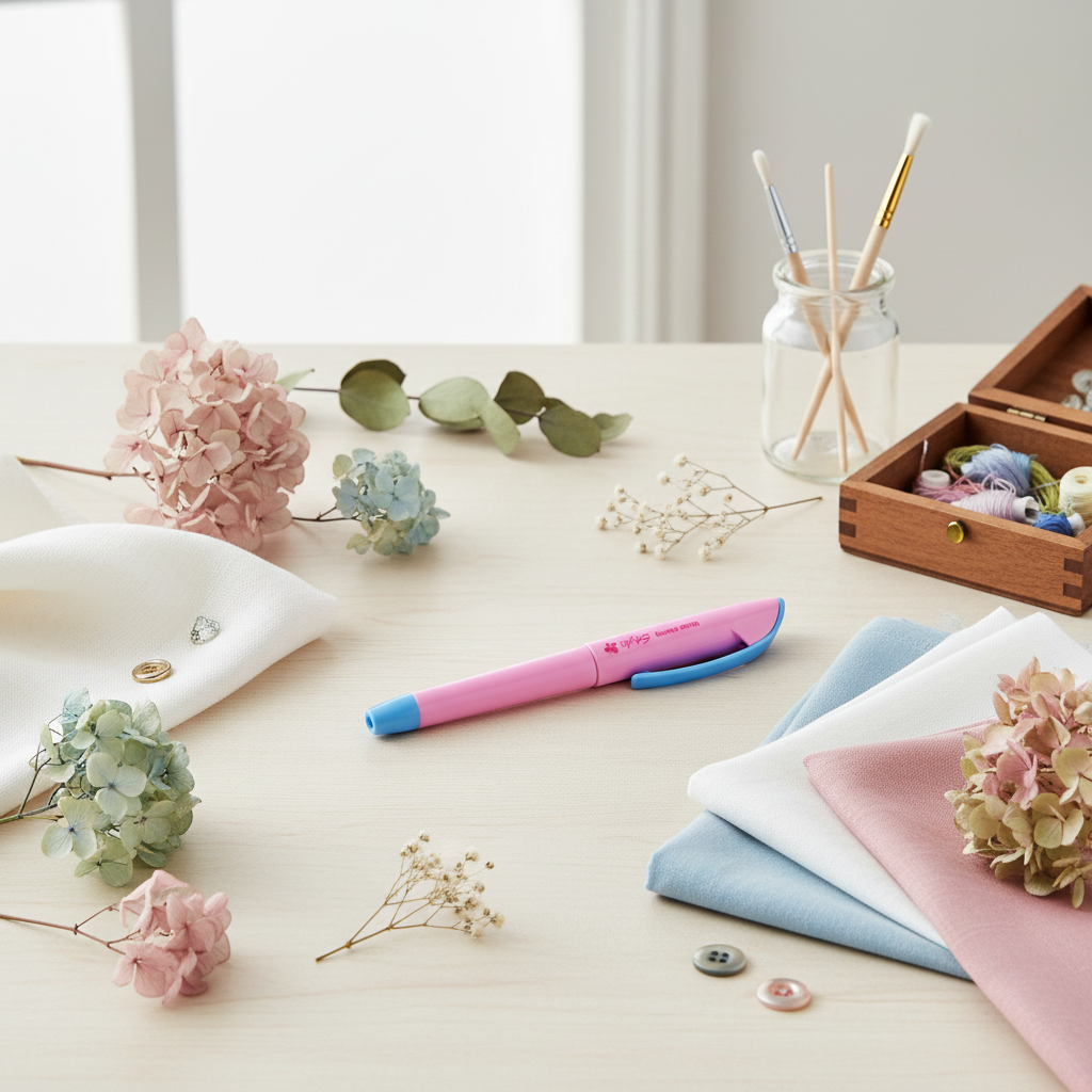 Marcador de tela azul soluble en agua Roller Ball Styla - Sewline SLFAB50034