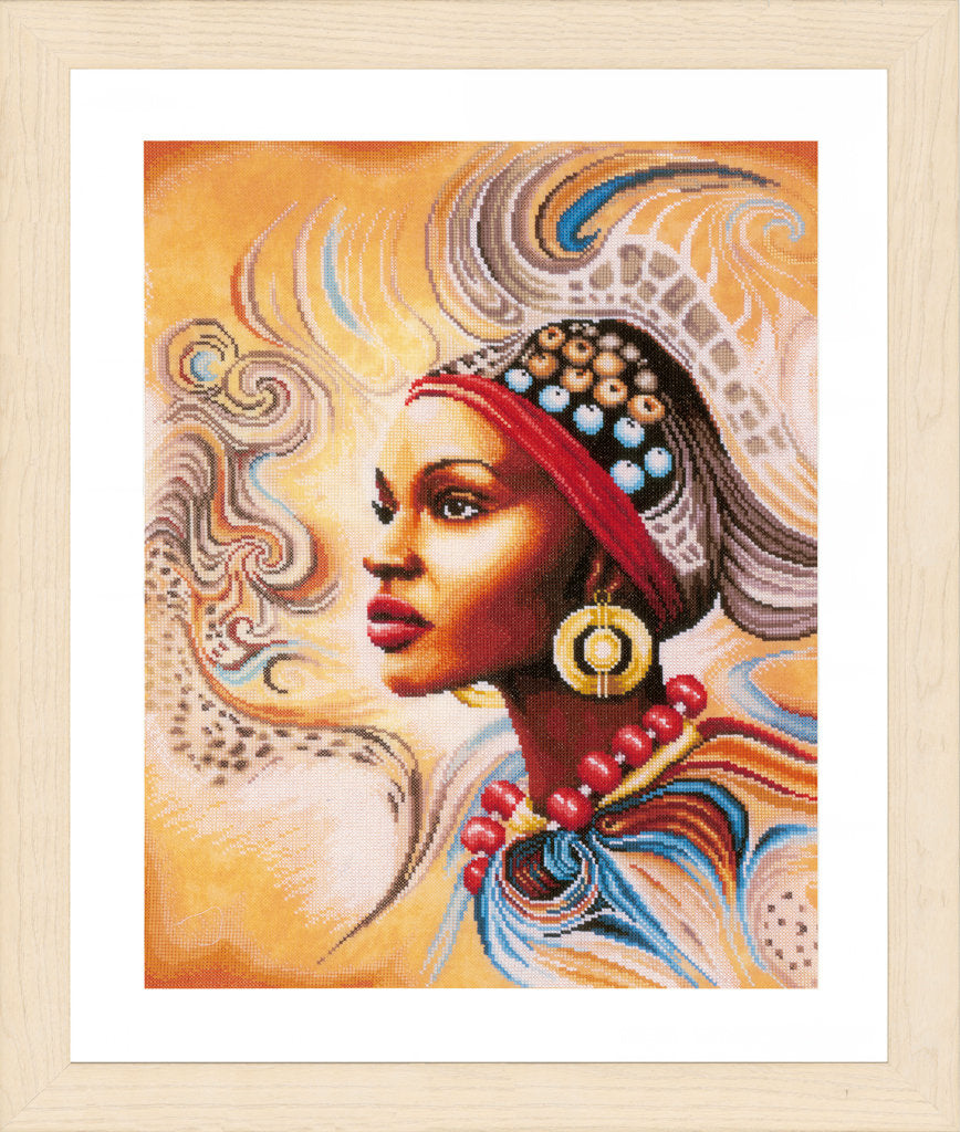 African Beauty - Lanarte - Cross stitch kit PN-0167128