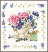 Bouquet of roses - Lanarte - Cross stitch kit PN-0170950