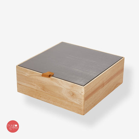 Caja de almacenamiento de madera - Prym - Color Topo