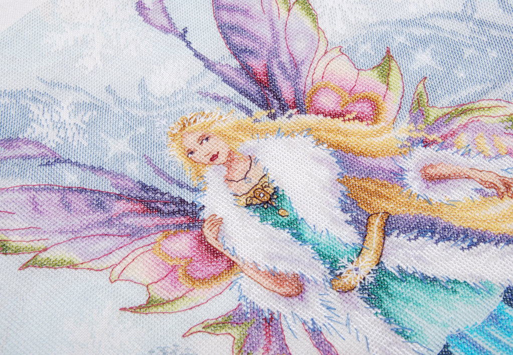 Fantasy Winter Elf Fairy - Lanarte - Cross Stitch Kit