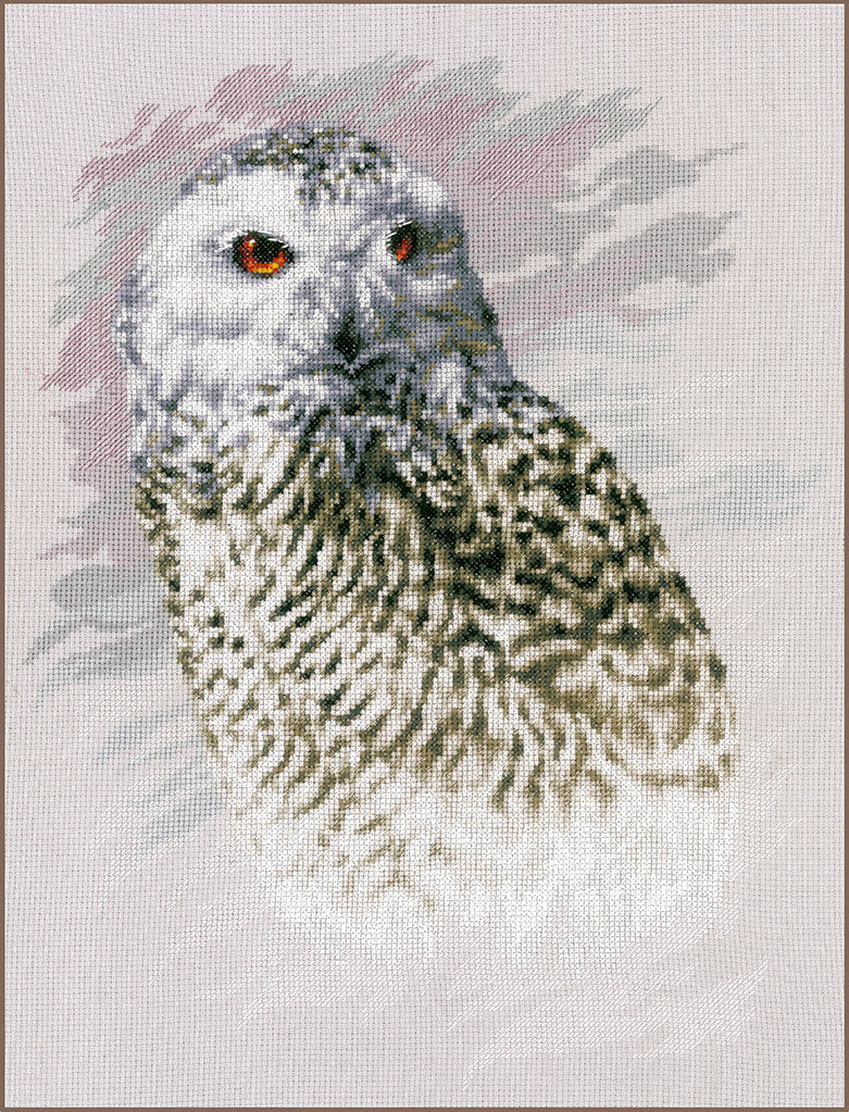 The Snow Owl - Lanarte - Cross Stitch Kit PN-0183826