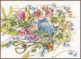 Encounter around helleborus - Lanarte - Cross stitch kit PN-0186136