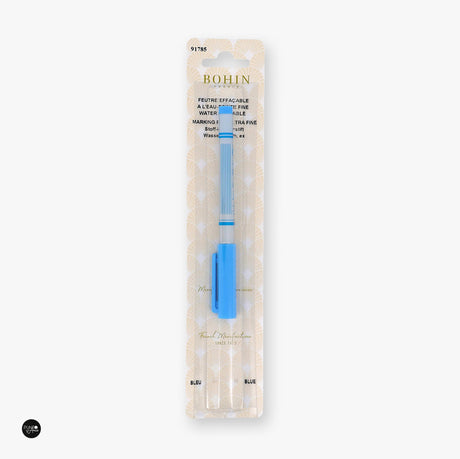 BOHIN 91785 Water Erasable Marker - Extra Fine Tip Blue