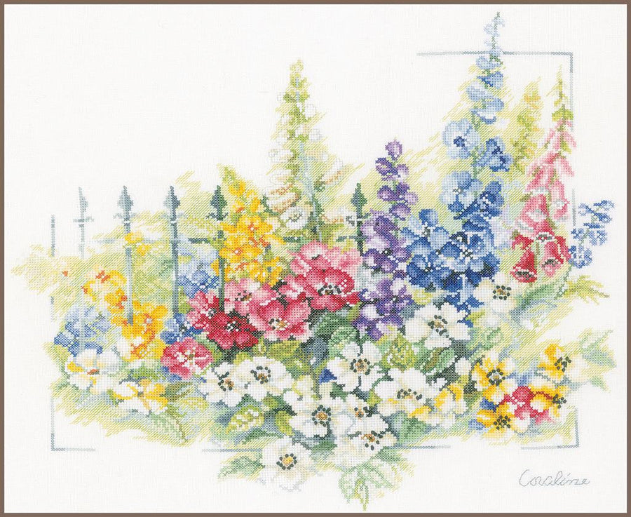 Flower Explosion - Lanarte - Kreuzstich-Set