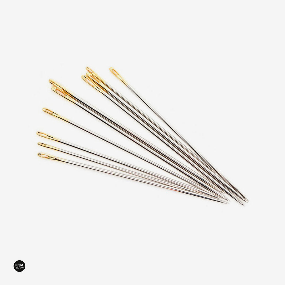 Vista adicional de Agujas Hemline PN-0198757 – Agujas de Coser a mano Sharps Ojo Dorado – Gold Nº 5, 7, 10 16 mm