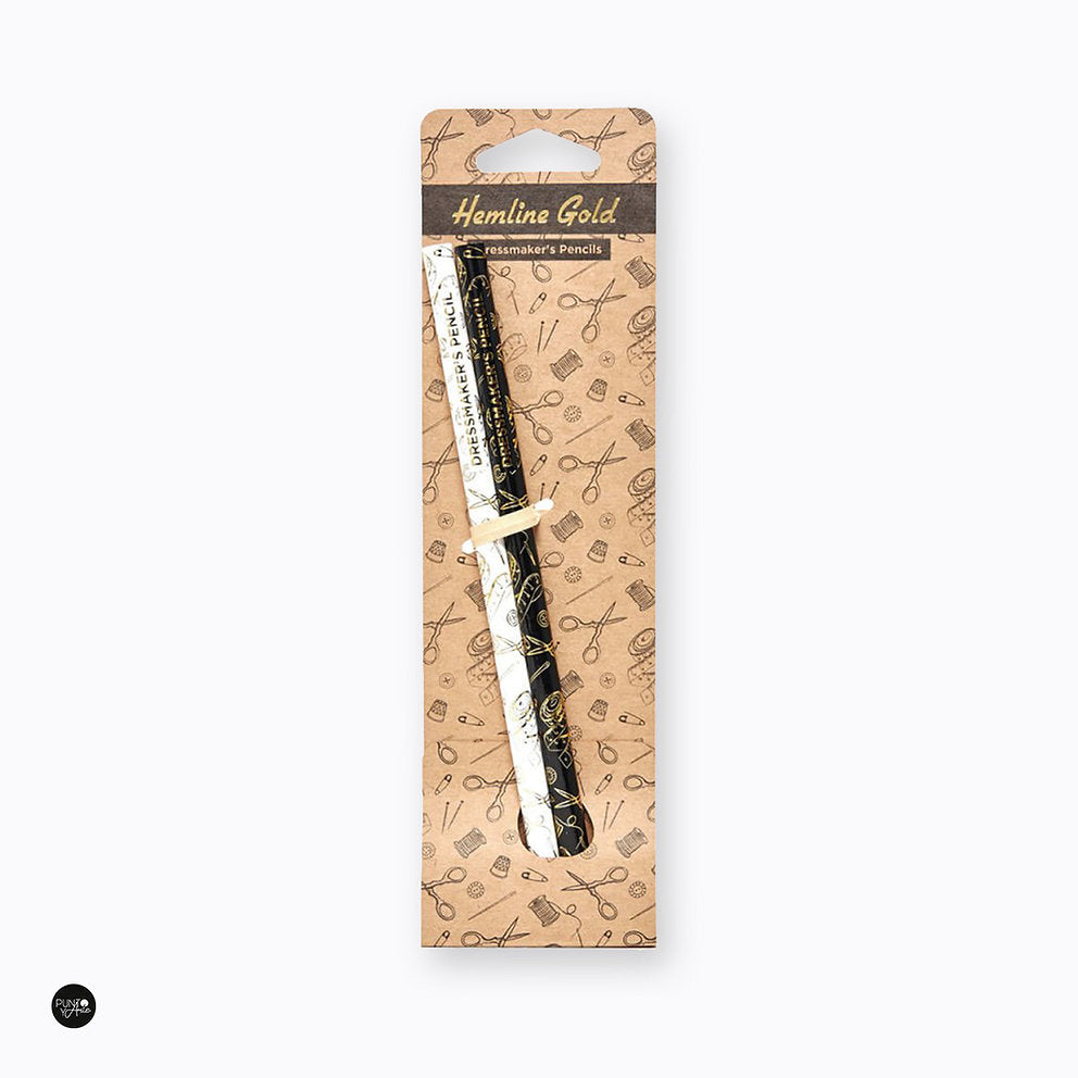 Vista adicional de Marcador textil Hemline 299.2.HG – 2 Lápices de Costura Soluble en Agua – Gold
